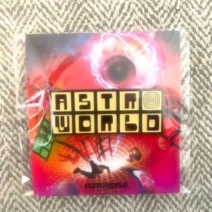 AstroWorld pin from Travis Scott’s 2021 cancelled festival in Houston Texas.